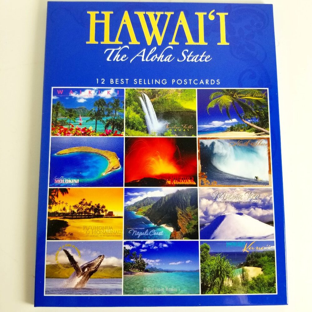 NIB 12 postcards of Best Selling Hawaii The Aloha State